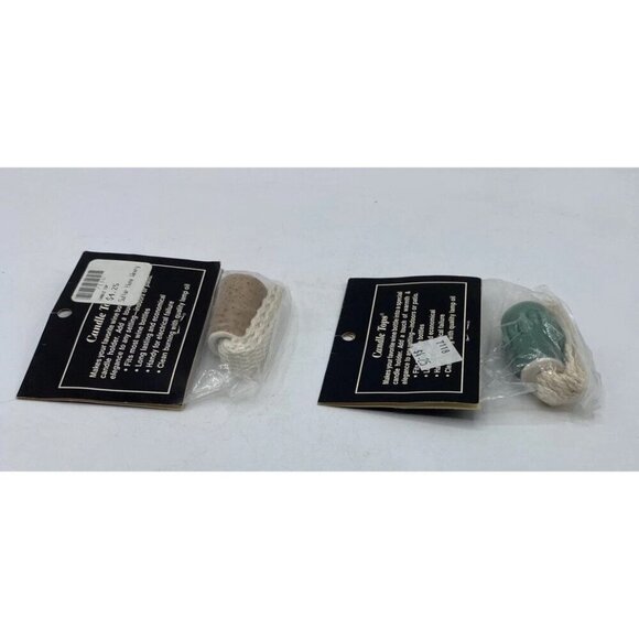 Vtg Candle Tops Wick Holder Wine Bottle Jar Candles Oil Lamp Alcohol Lot 2 NOS - Picture 12 of 13